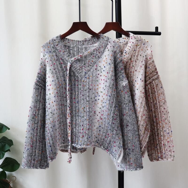 【tops】キラキラニットセーター　M27524