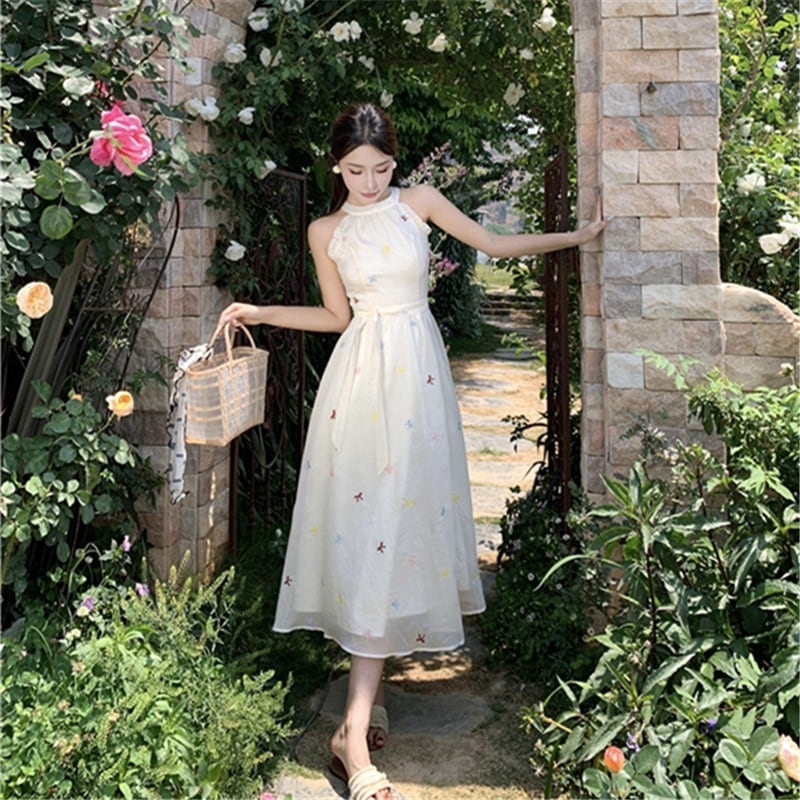 【dress】ホルターネックワンピース　M25304