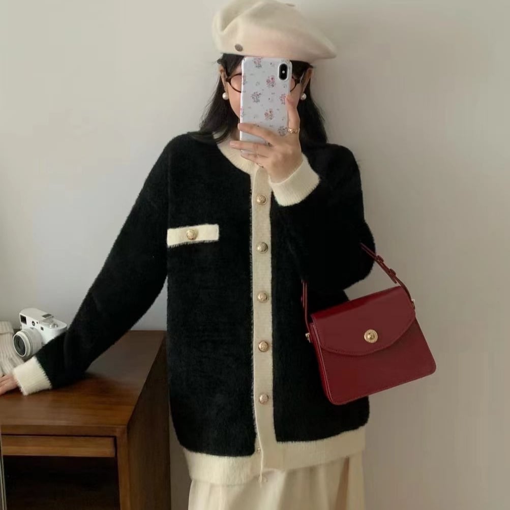 【outer】ニットカーデ　M26303