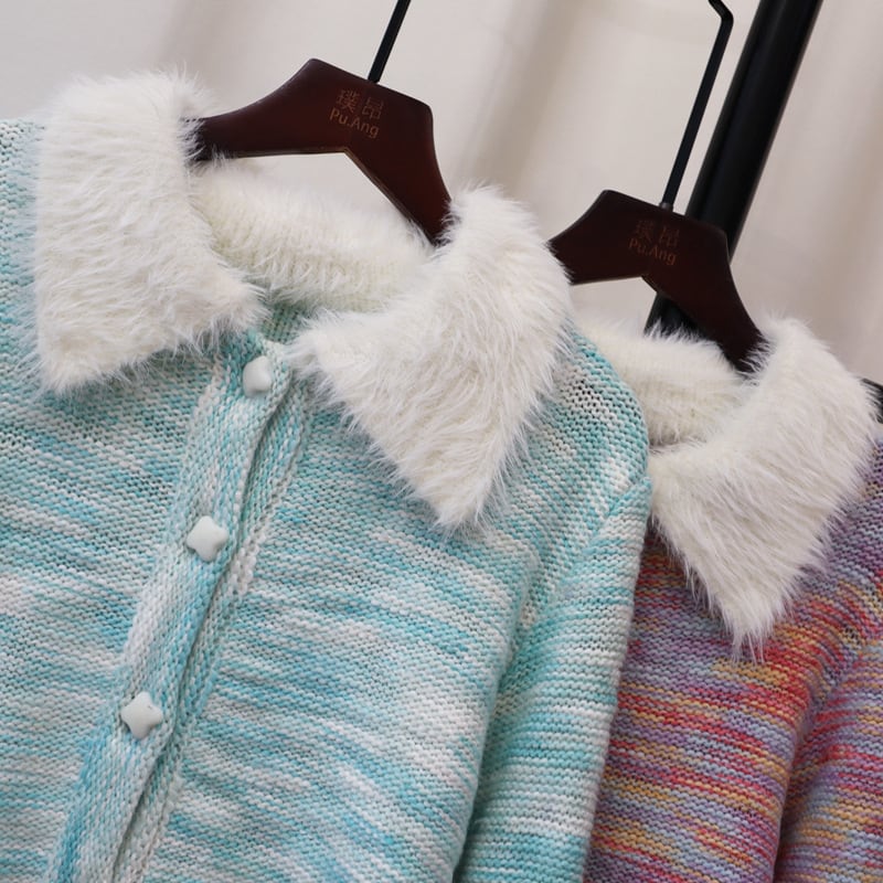 【outer】ニットカーデ　M25446