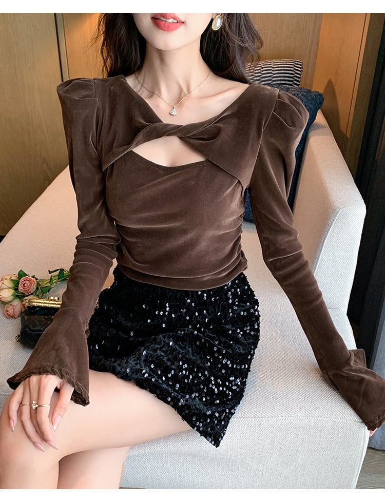 【tops】長袖Ｔシャツトップス　M28975
