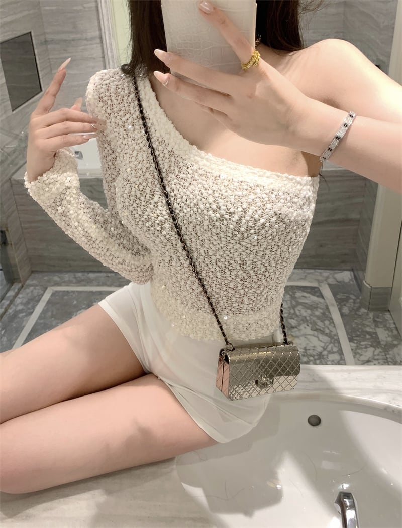 【tops】オフショルダートップス　M24083
