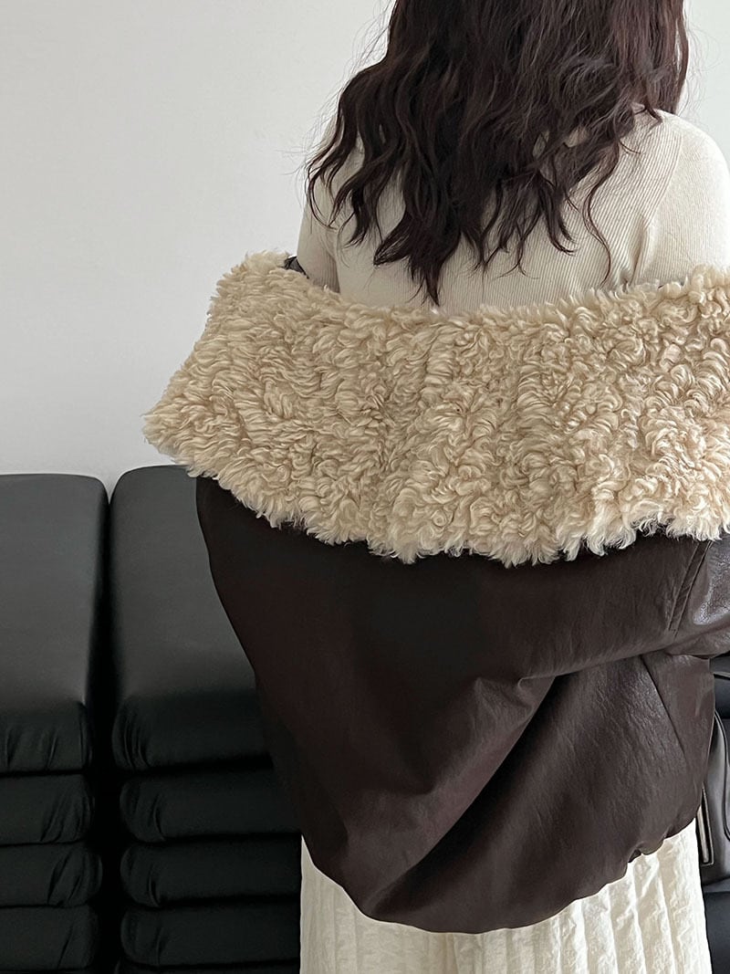 【outer】ファードッキングPUダウンコート Q7363