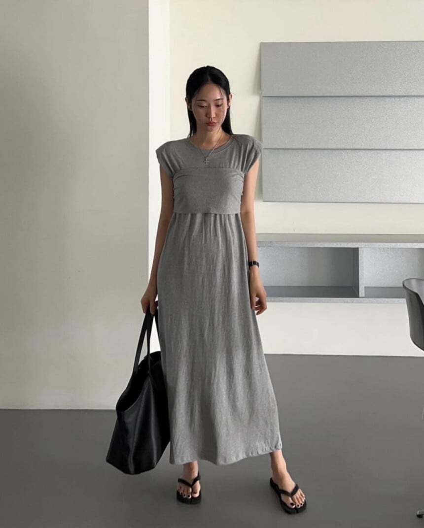 【dress】ノースリーブワンピース　M25068