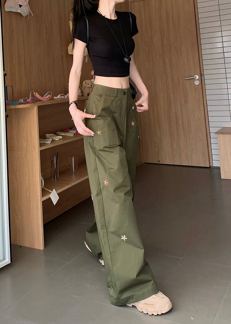 【bottoms】ジーンズガウチョパンツG20403