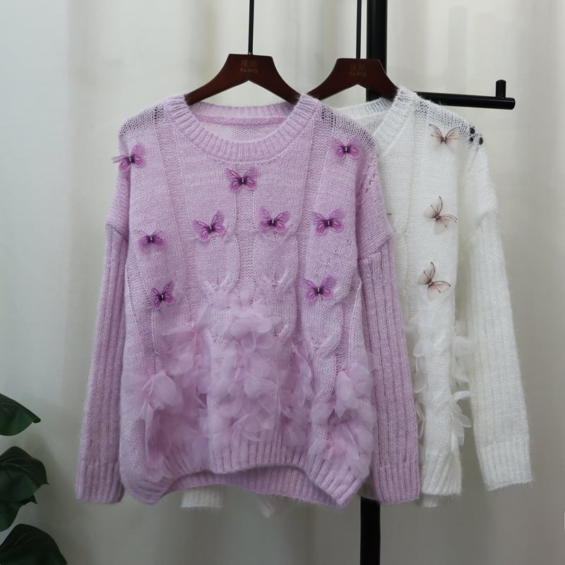 【tops】ニットセーター　M26090