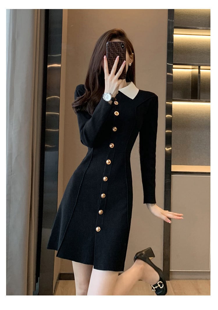【dress】ニットワンピース　M25426