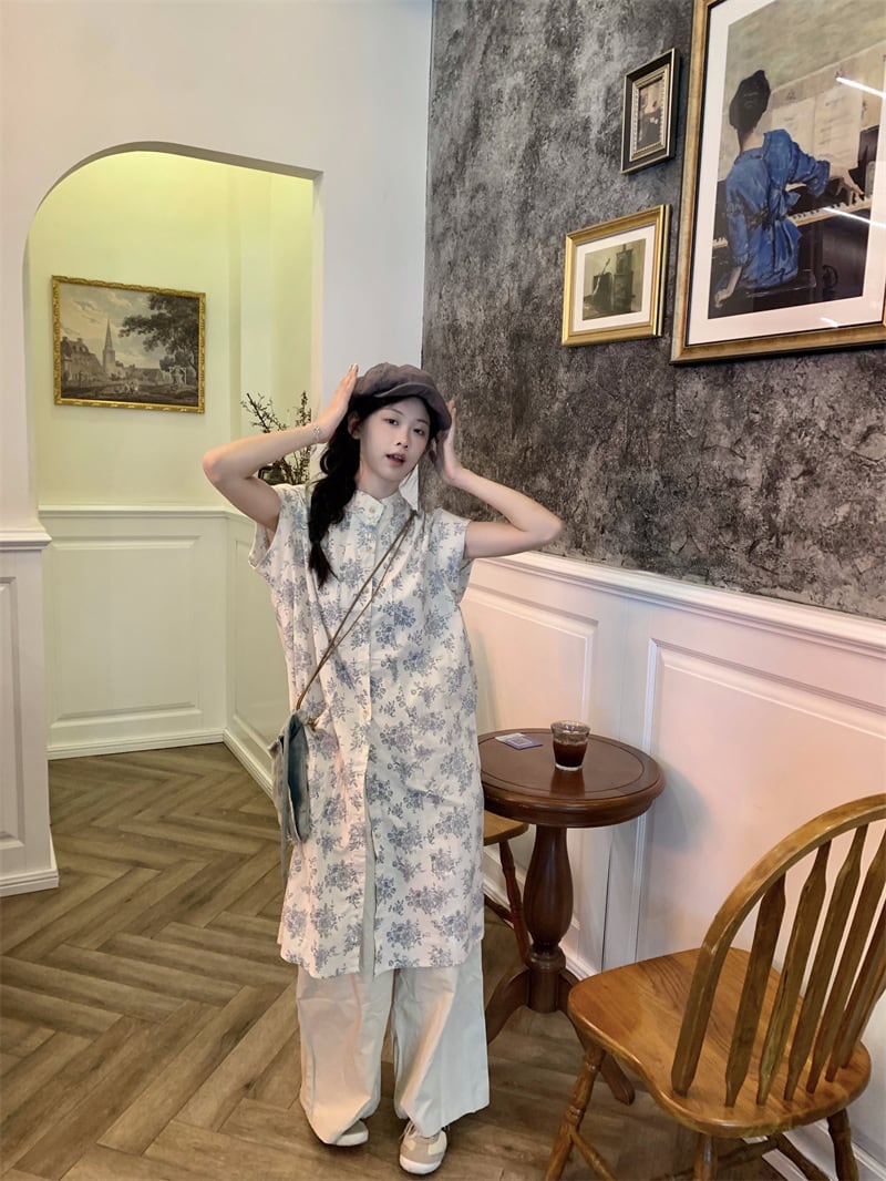 【dress】花柄ワンピース　M24373