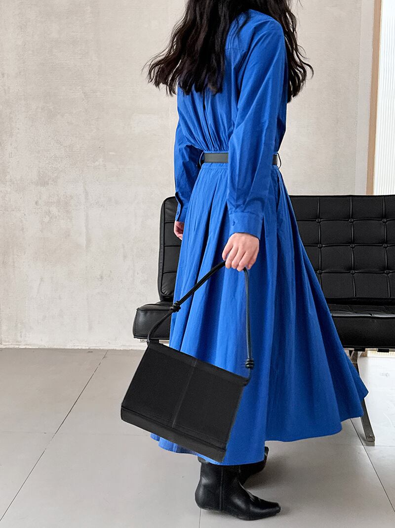 【dress】ポロネックシャツワンピースワンピース　N2966