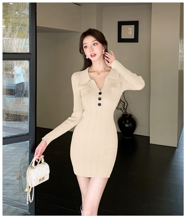 【dress】ニットワンピース　M26355