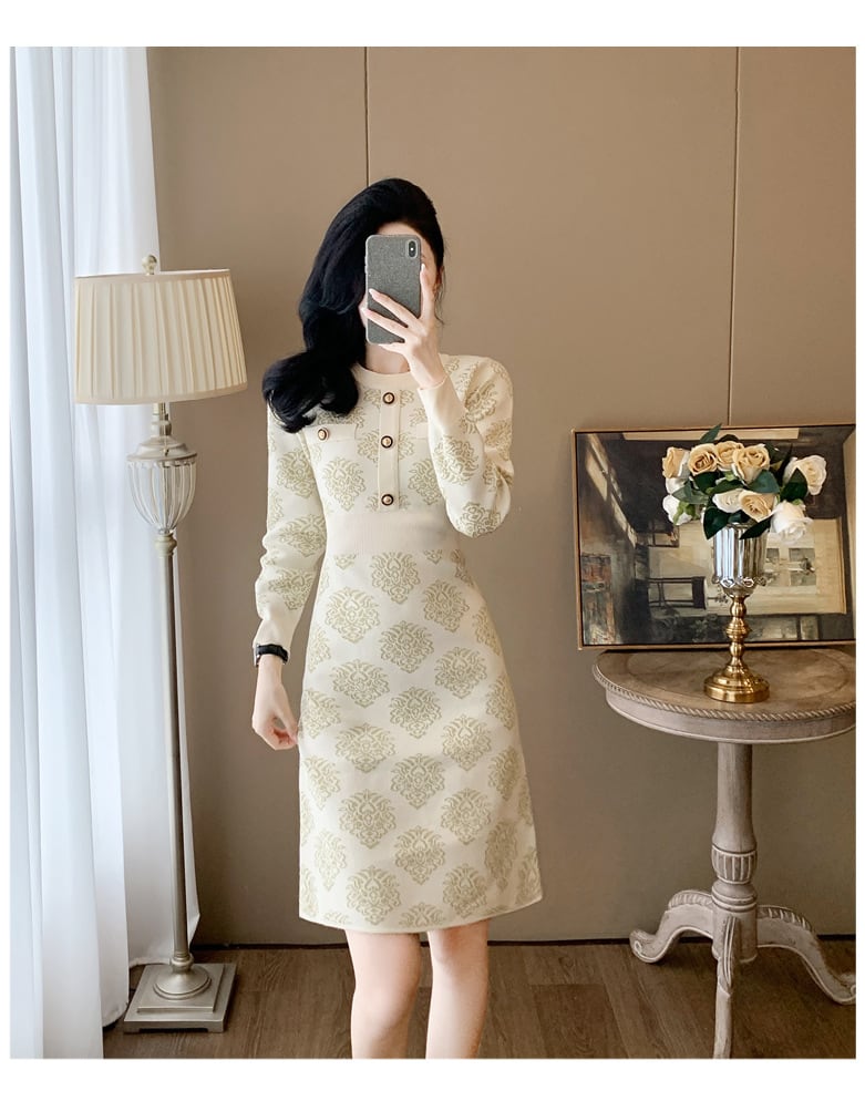 【dress】ニットワンピース　M27644