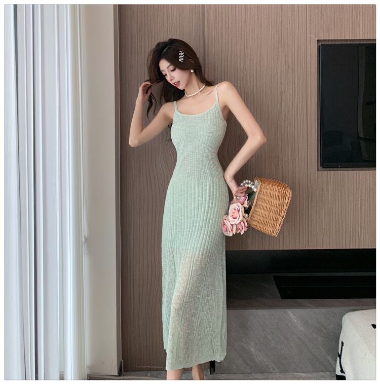 【dress】ニット薄手キャミワンピースG20650