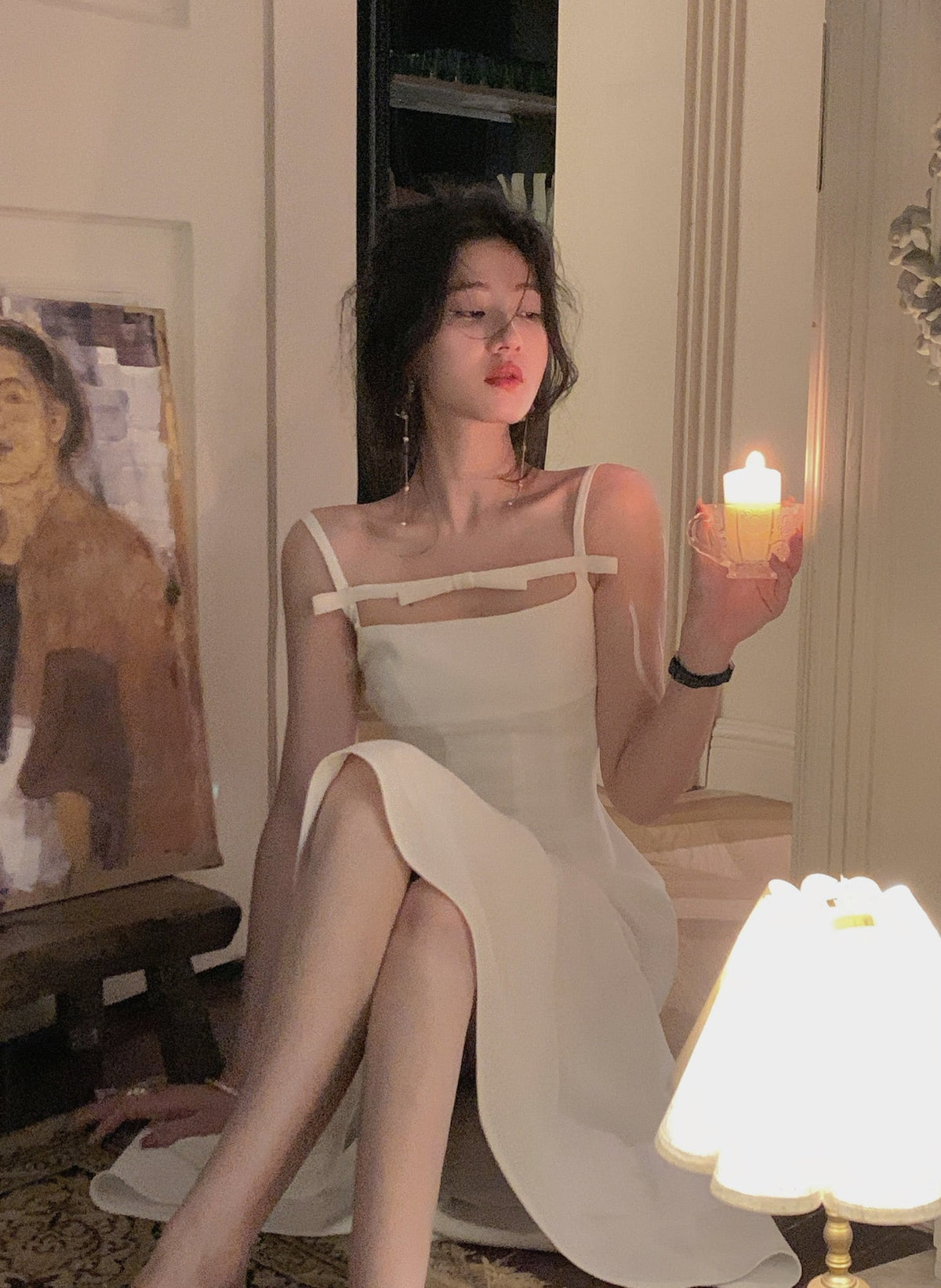 【dress】リボンキャミワンピース　N3266