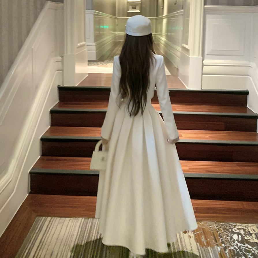 【set】パール付きショートジャケット×ロングスカートセット N3401