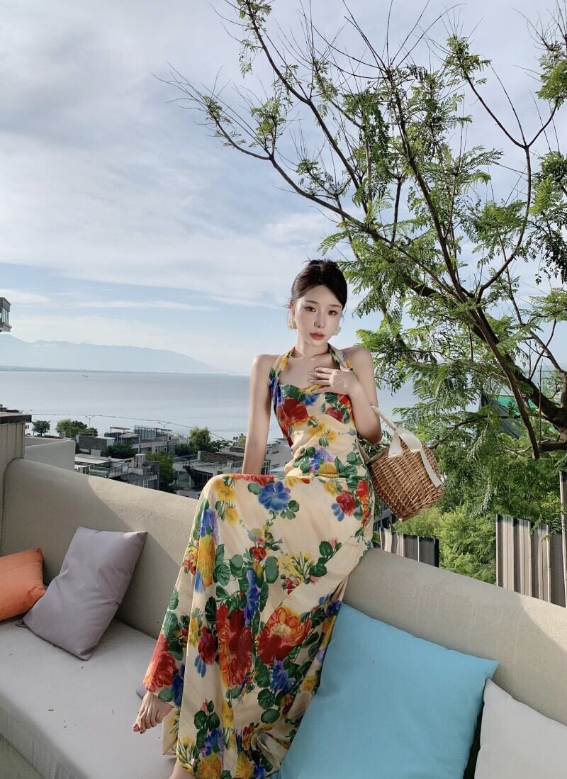 【dress】ギャルホルターネックワンピース G21097