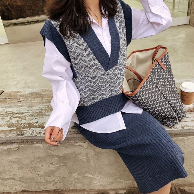 【set】秋フランス風上品な質感!気質満点お洒落レトロスウィート着心地良い3点セット G2465