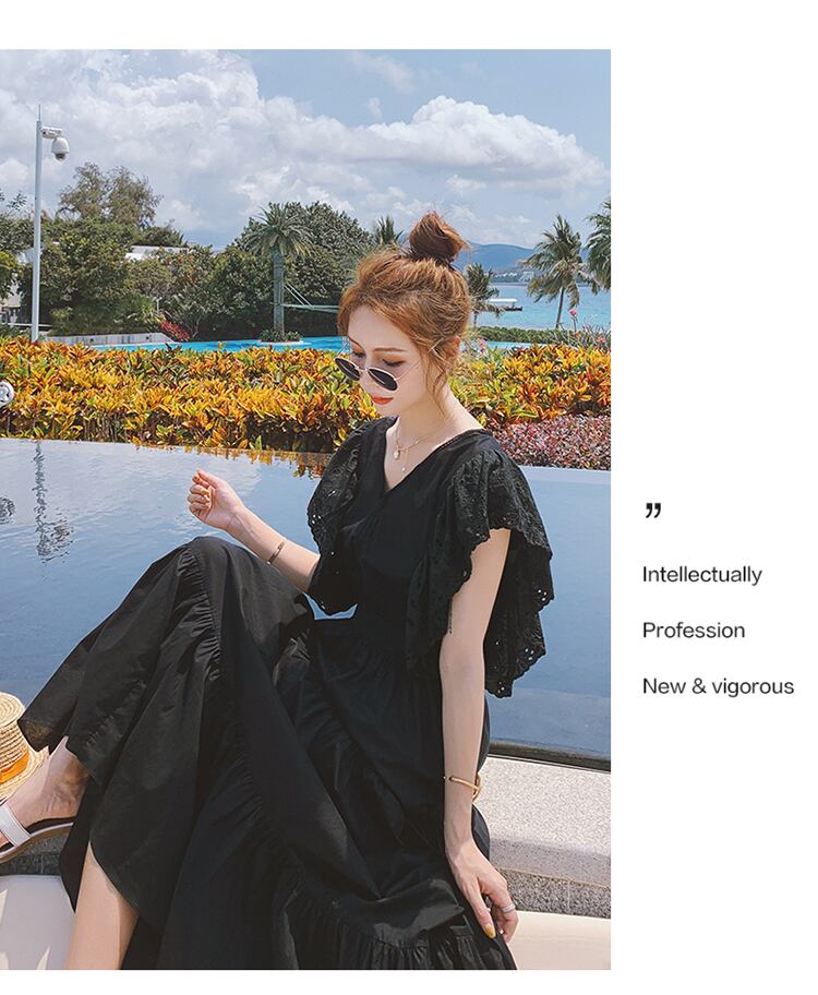 【dress】魅力的 気質満点夏おしゃれスウィート切り替え ワンピース  G0480