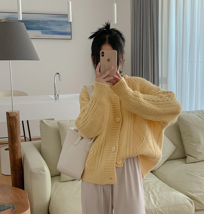 【outer】ニットカーデ　M25525