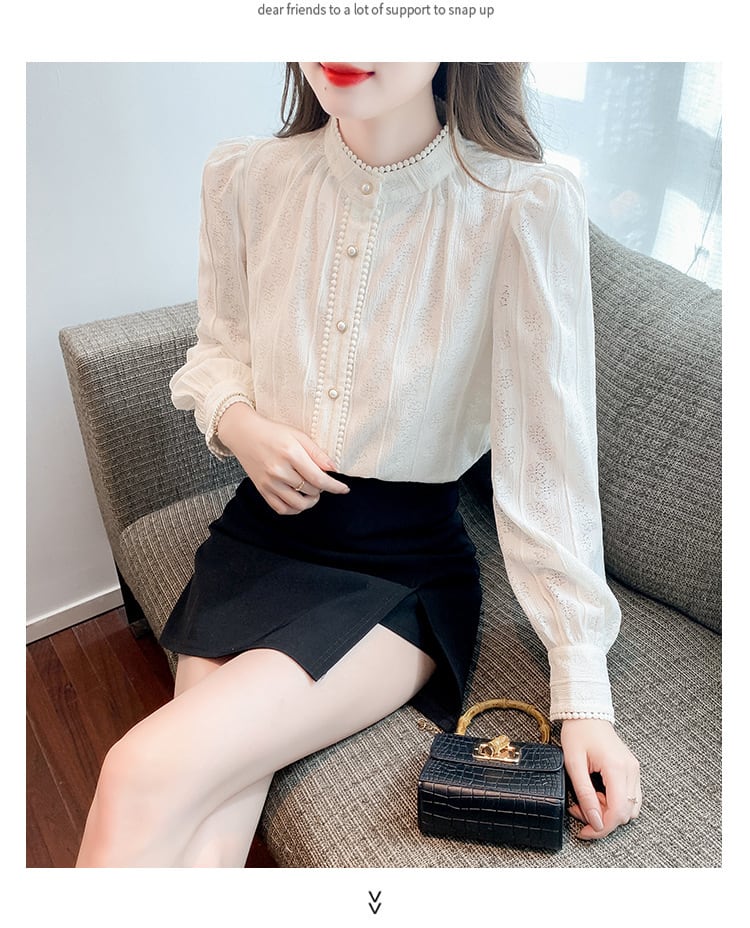 【tops】レースシャツトップス　M25424