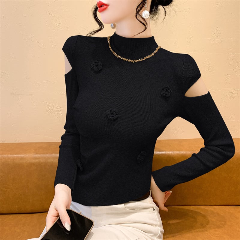 【tops】立体フラワーニットトップス　M27967