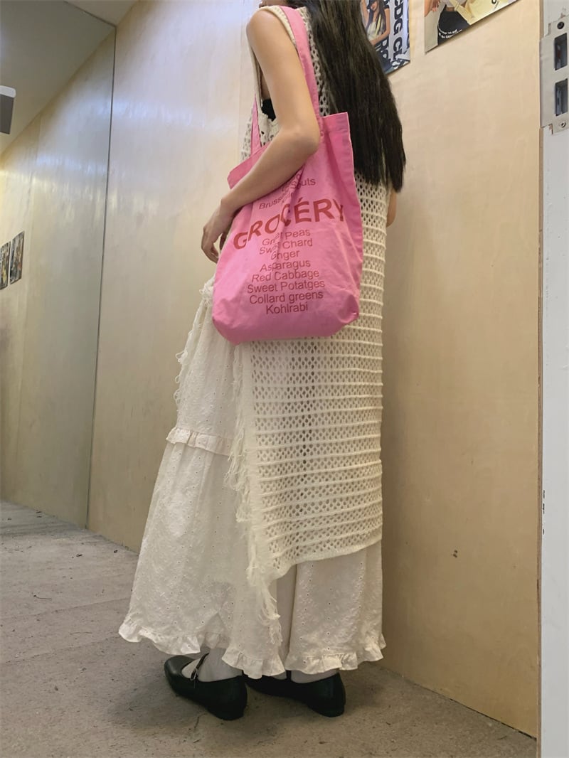 【dress】カットワークフリンジワンピース　M24756