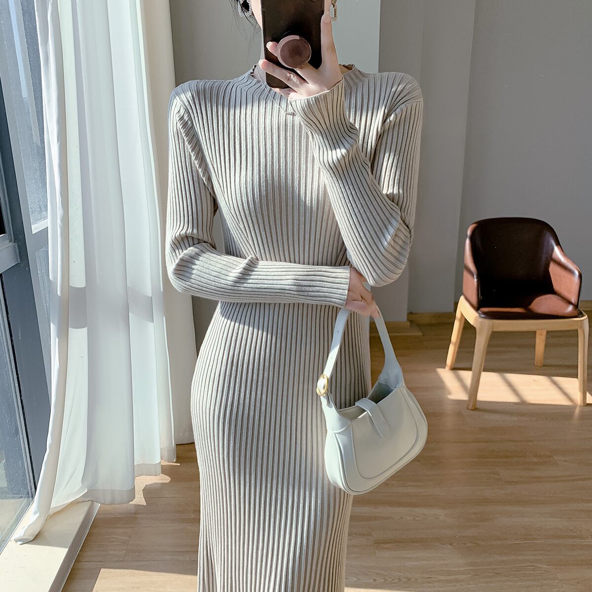 【dress】ニットワンピース　M18482