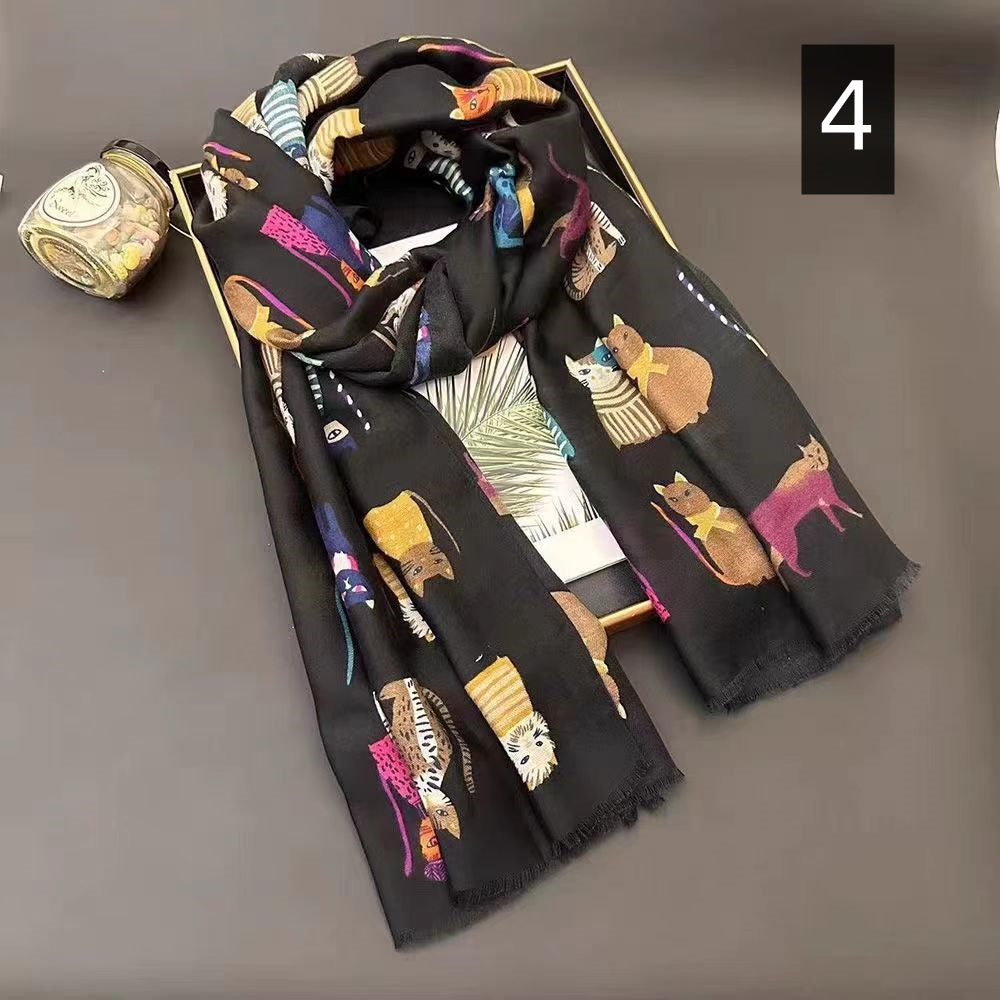 【小物】キャラクター配色スカーフG23756