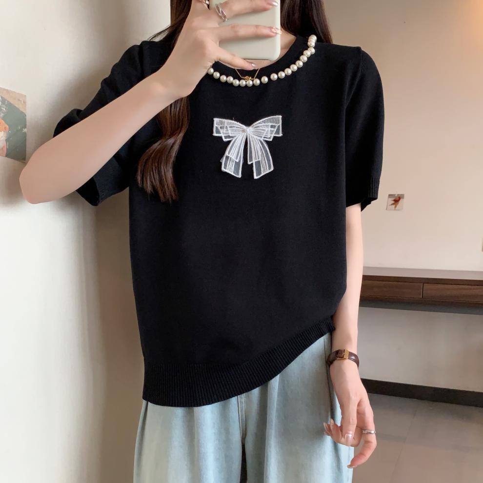 【tops】半袖ニットTシャツG21047