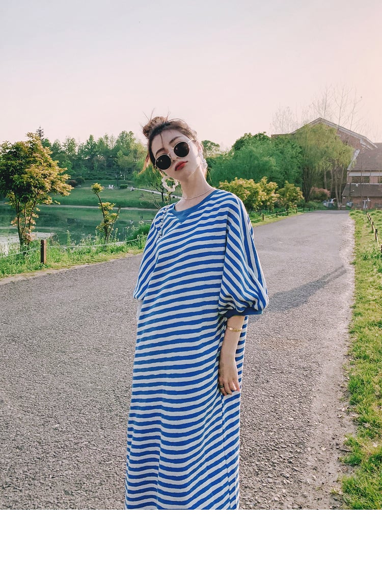 【dress】ボーダー柄ワンピース　M23930