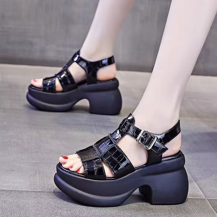 【shoes】チャンキーヒールサンダル　M30231