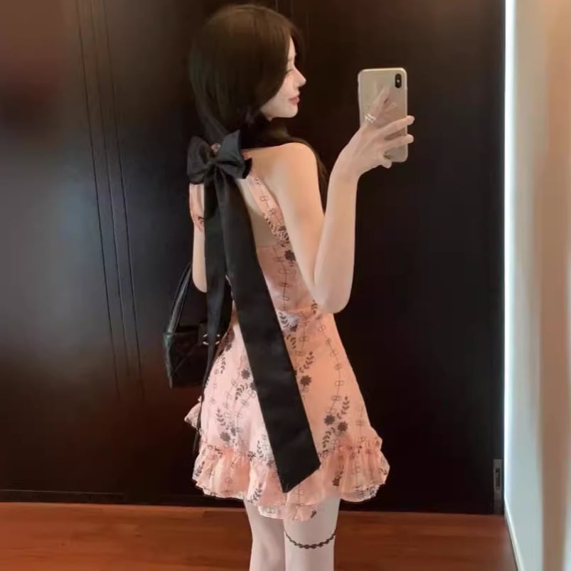 【dress】リボン付きワンピース　M24613