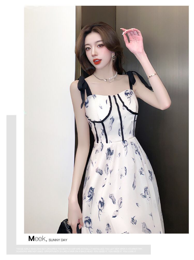 【dress】デート花柄キャミワンピース G21016