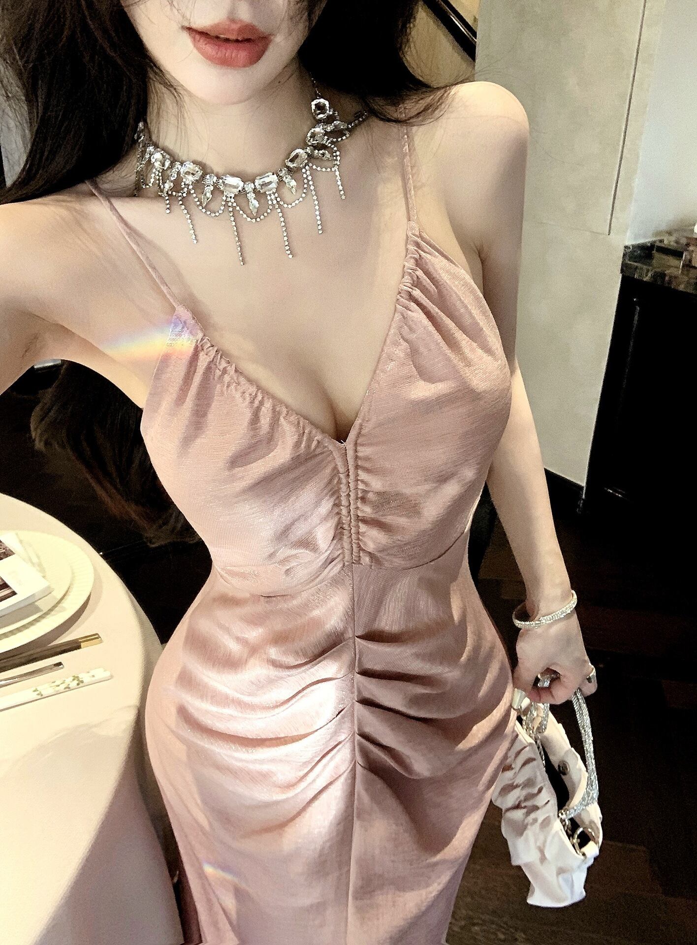 【dress】ホルターネックワンピース　M30004