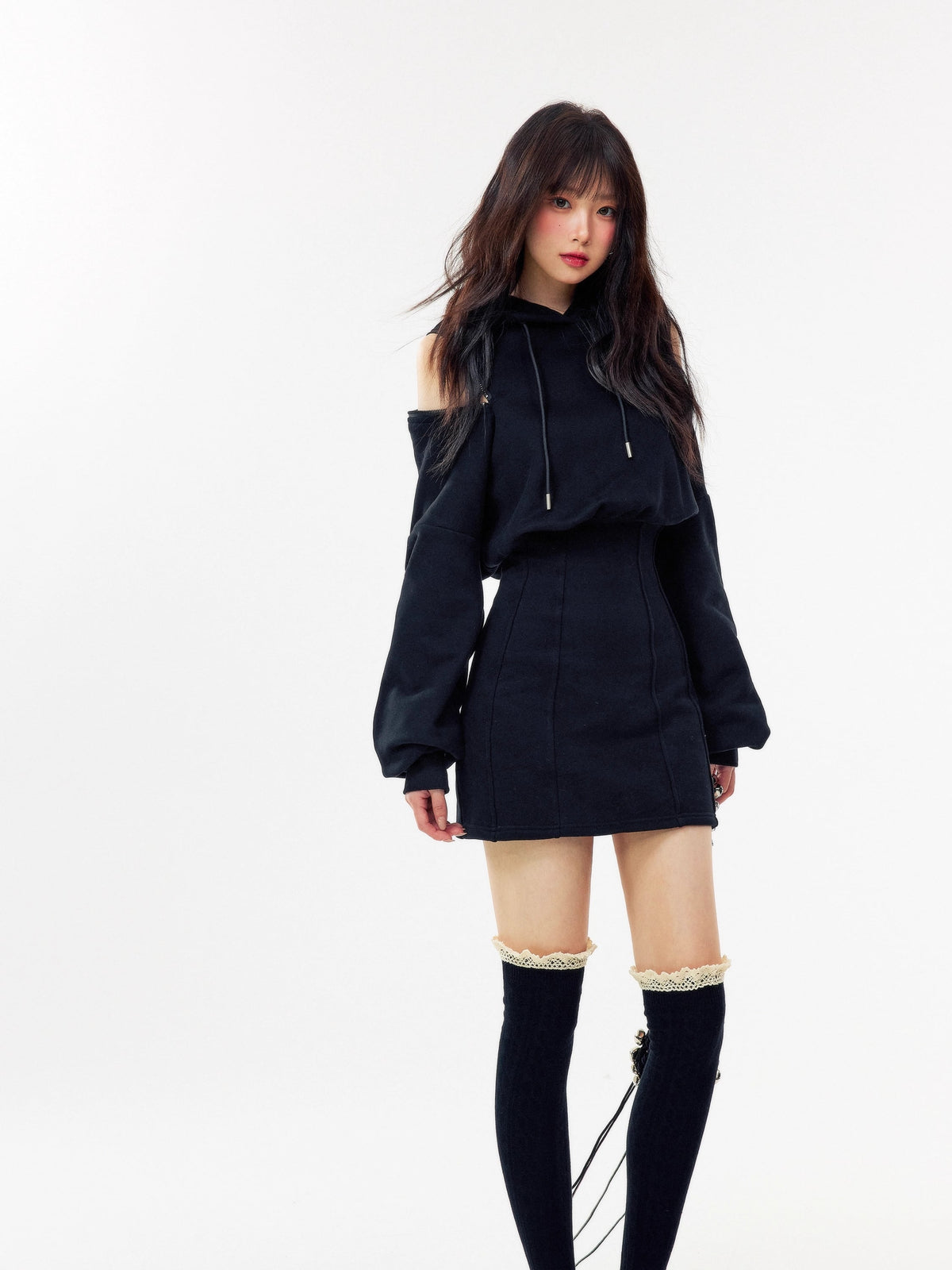 【dress】オフショルミニワンピース Q7338