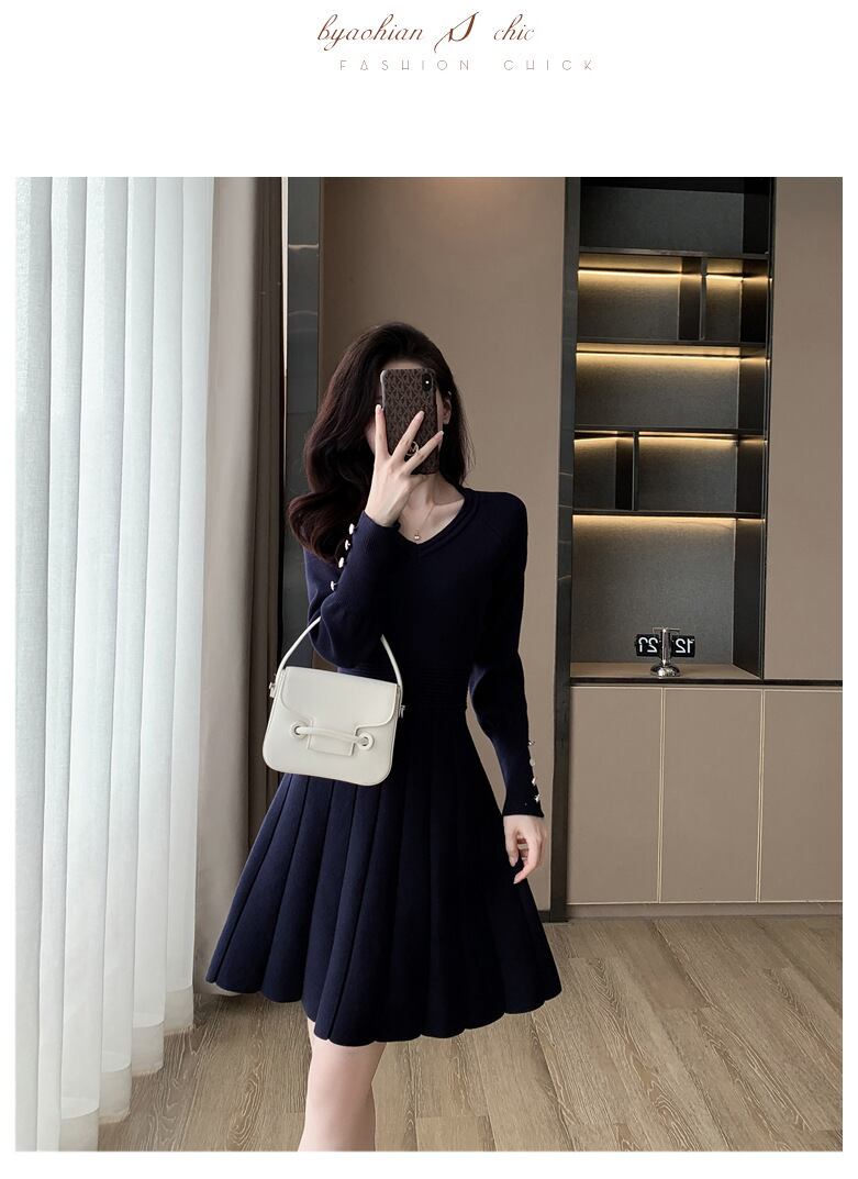 【dress】ニットワンピース　M18909