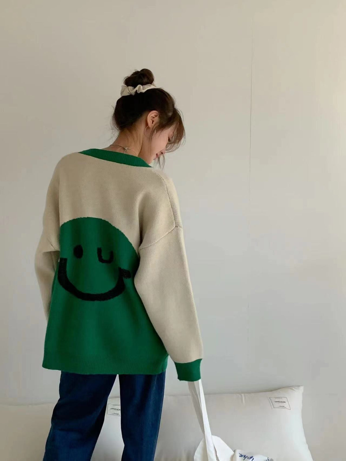 【outer】Vネックニットカーデ　M26299