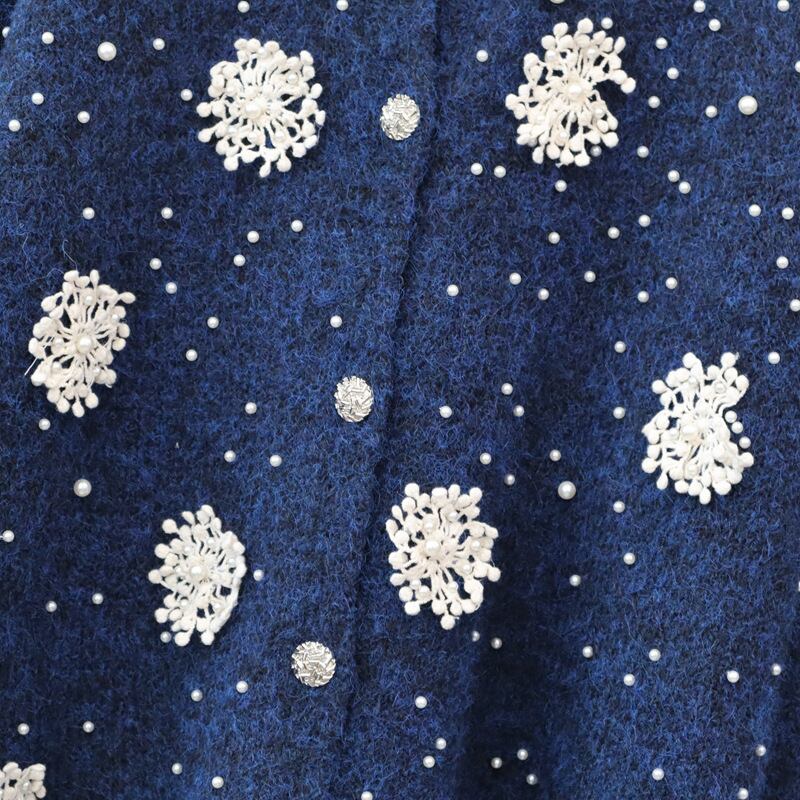 【outer】パールニットカーデ　M28035