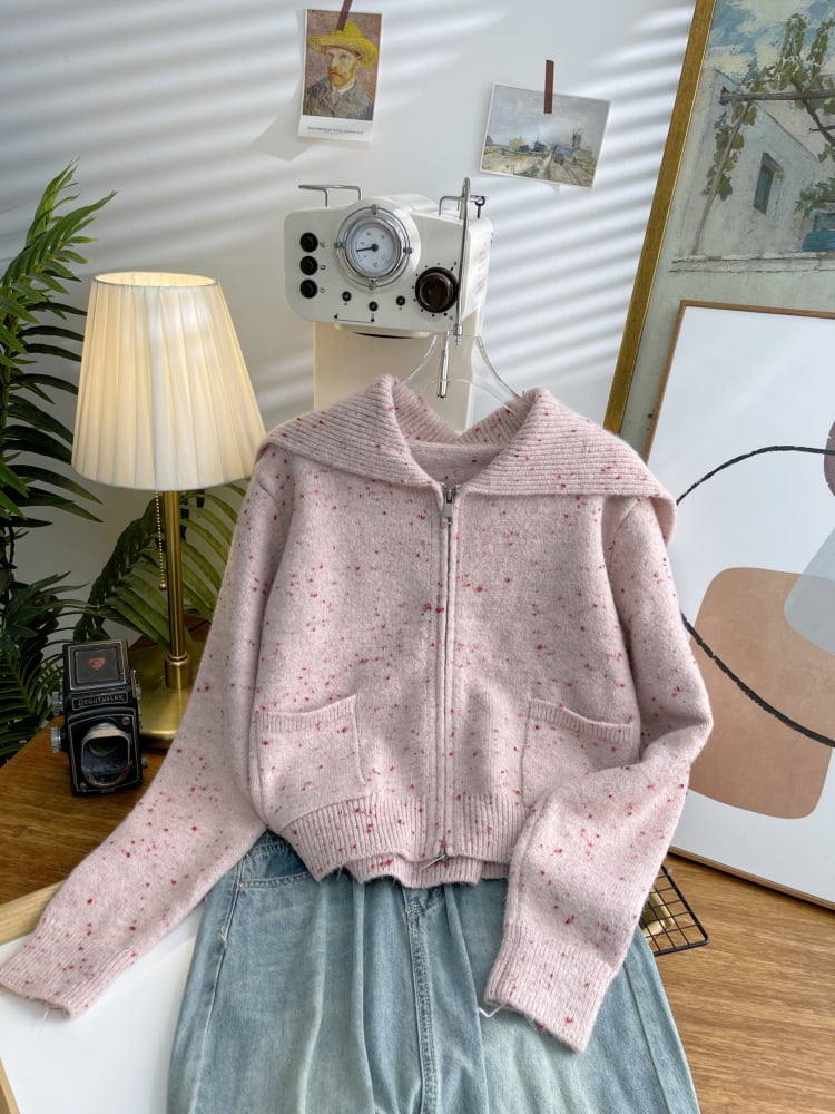 【outer】ニットカーデ　M25538