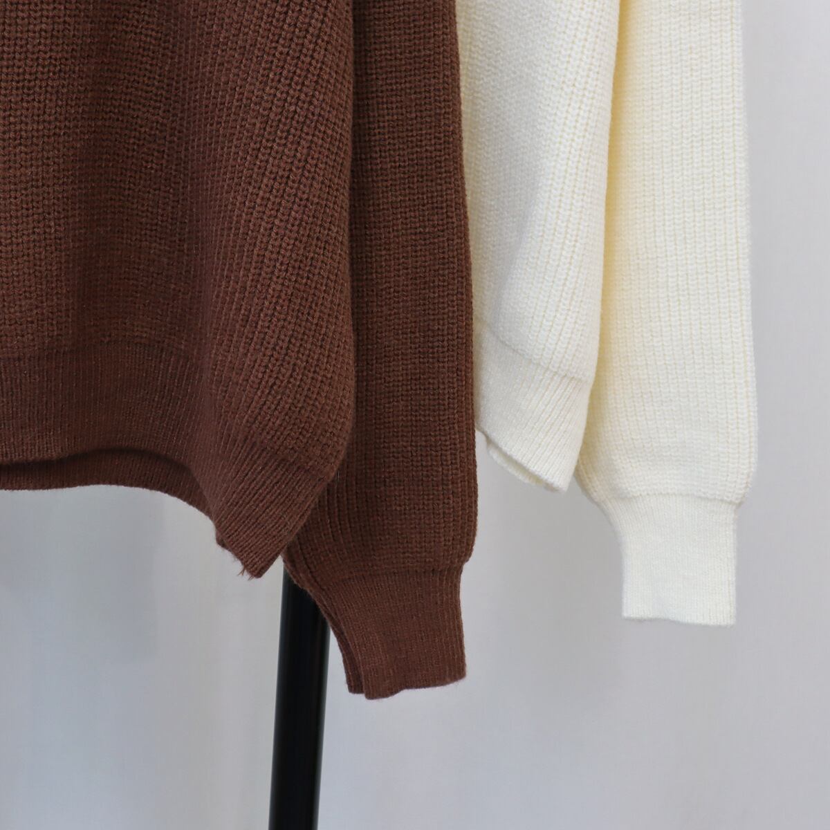【tops】ファスナーニットセーター　M18759