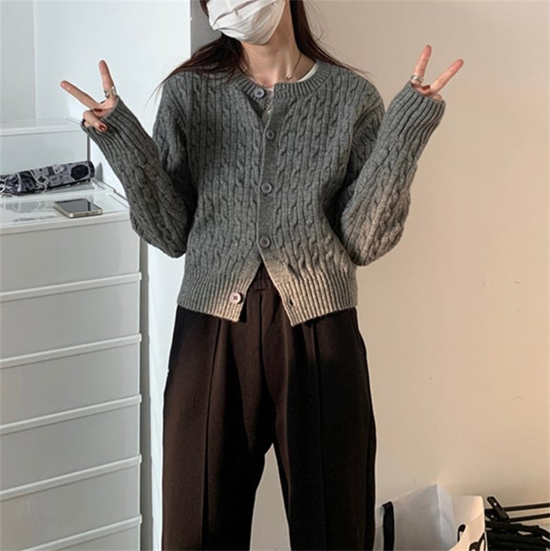 【outer】ニットカーデ　M25957