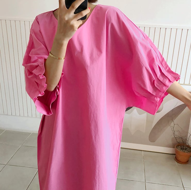 【dress】無地ワンピース　M24017