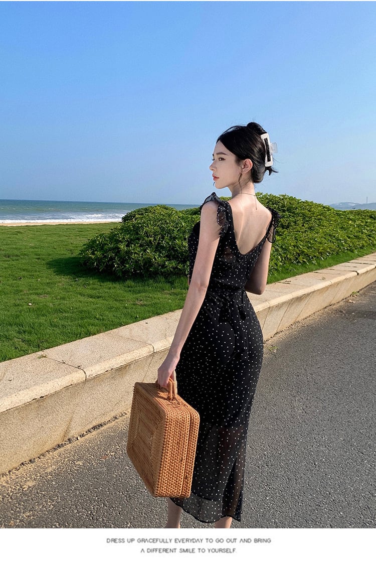 【dress】ドット柄ワンピース　M24708