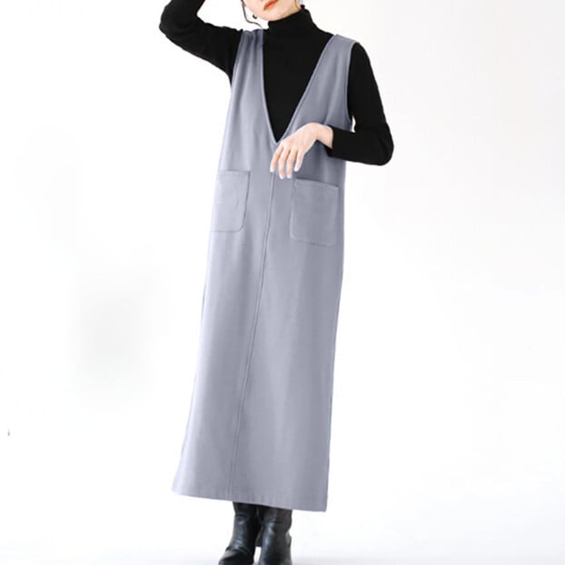 【dress】Vネックベストワンピース　M28037