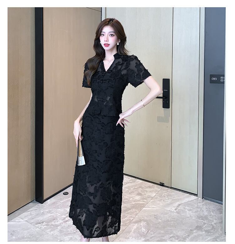 【set】トップス+メッシュスカート２点セットG21381