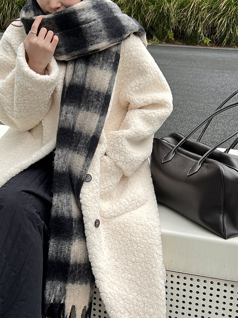 【outer】ロングシープボアコート Q7224