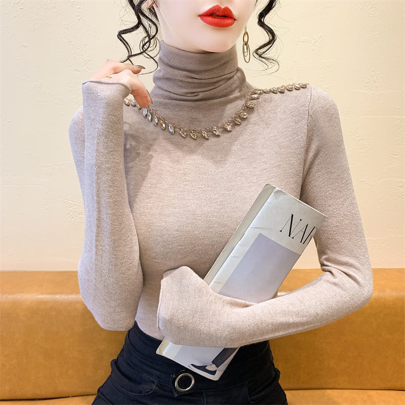 【tops】ビジューニットトップス　M27731