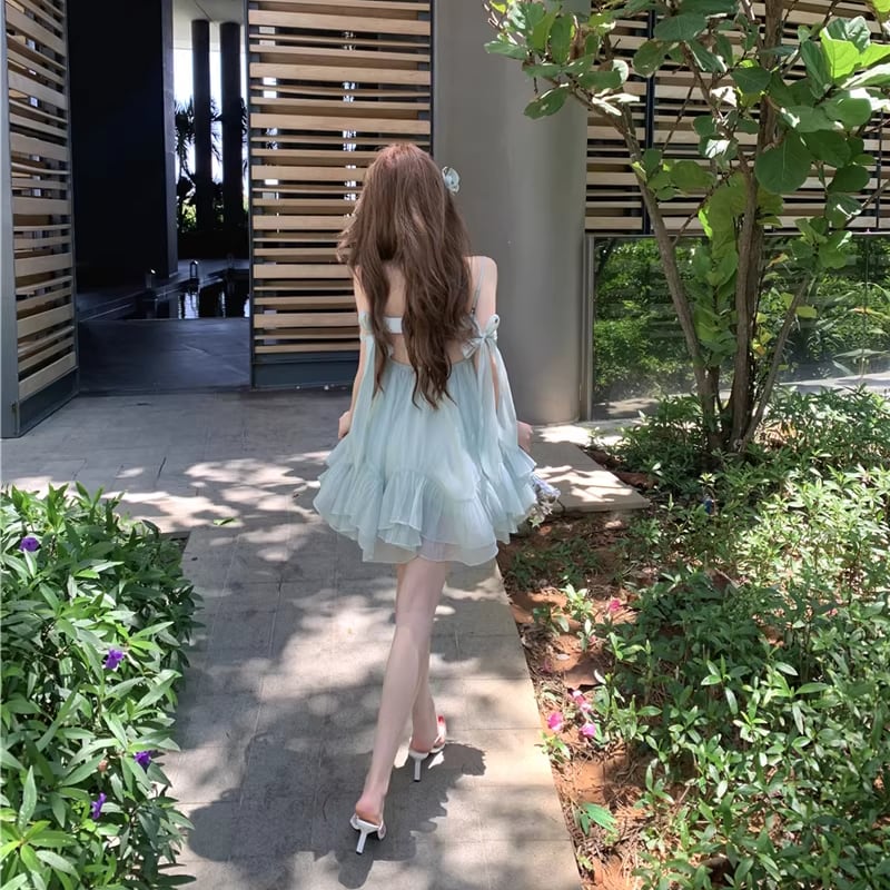 【dress】バックオーポンキャミワンピース Q8448