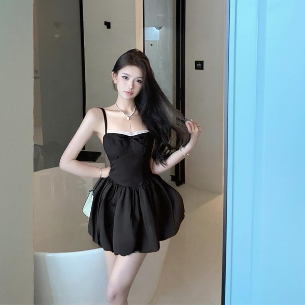 【dress】レース切り替えキャミワンピース　M30147