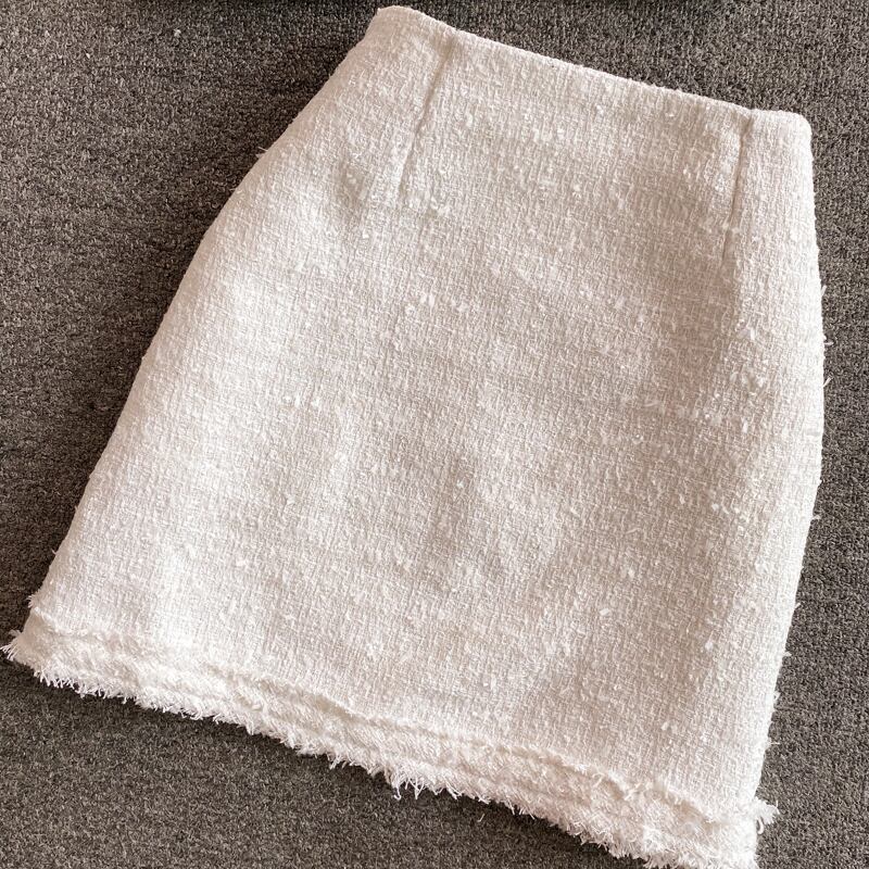 【set】高級感溢れる?3色ラウンドネックトップス+タイトスカートOL通勤セットアップF5647