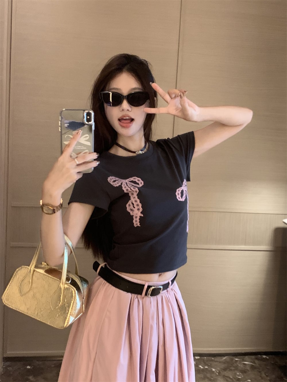 【set】Tシャツ×スカートセット　M24864